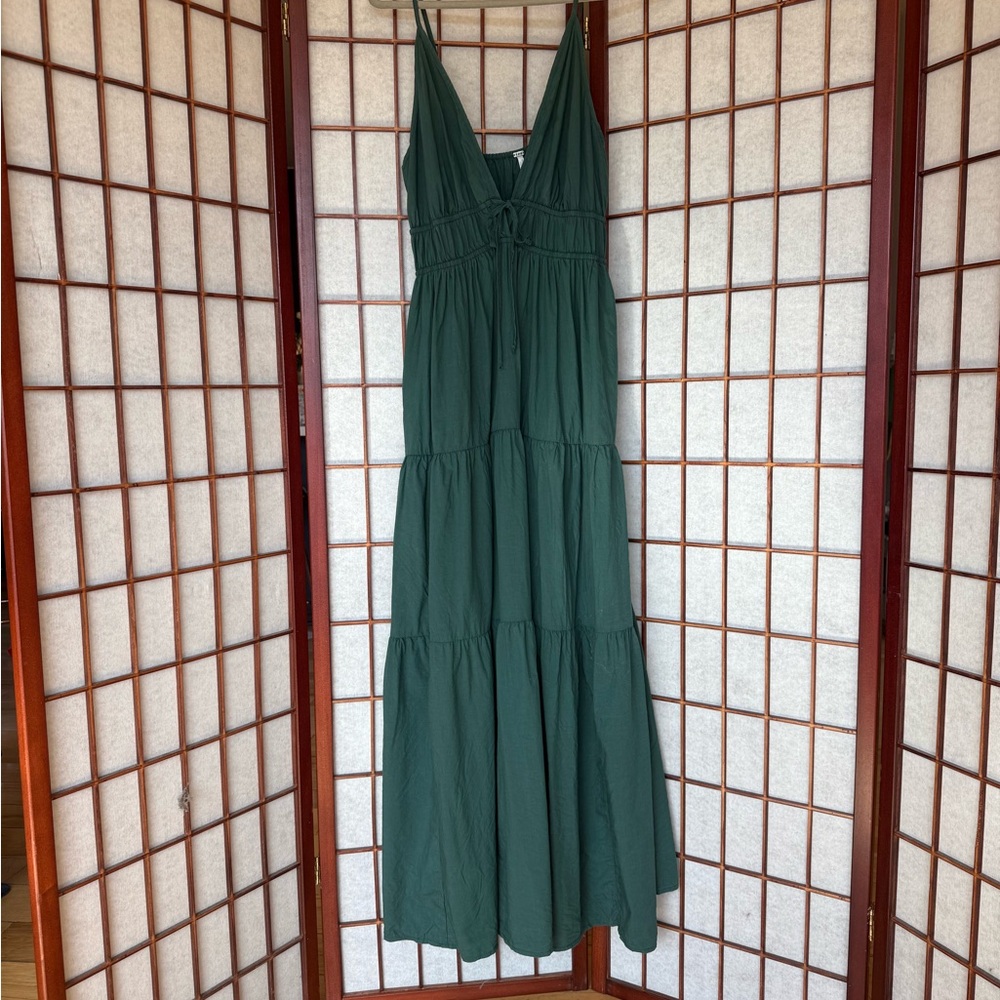 Young Fabulous & Broke Forest Green Maxi Dress